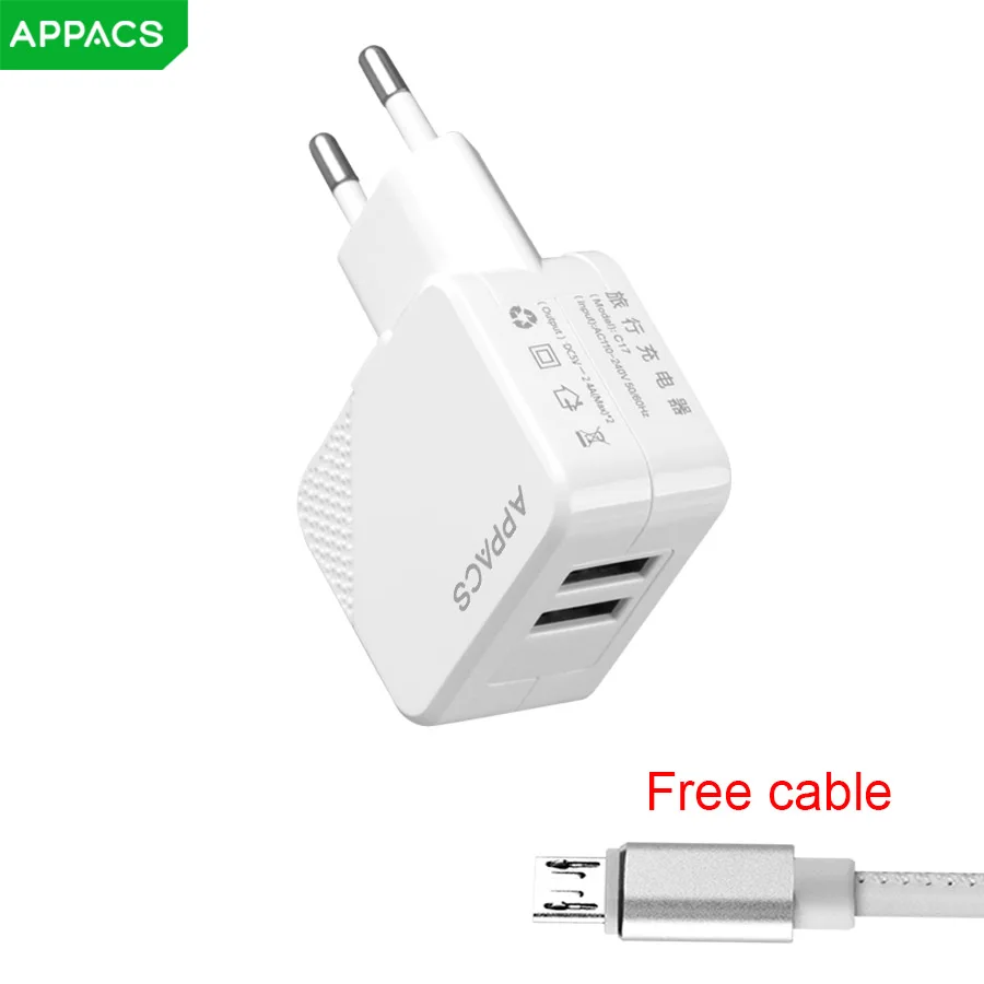 APPACS Quick Charge 2 0 порта настольная зарядная станция USB зарядное устройство с 1 м