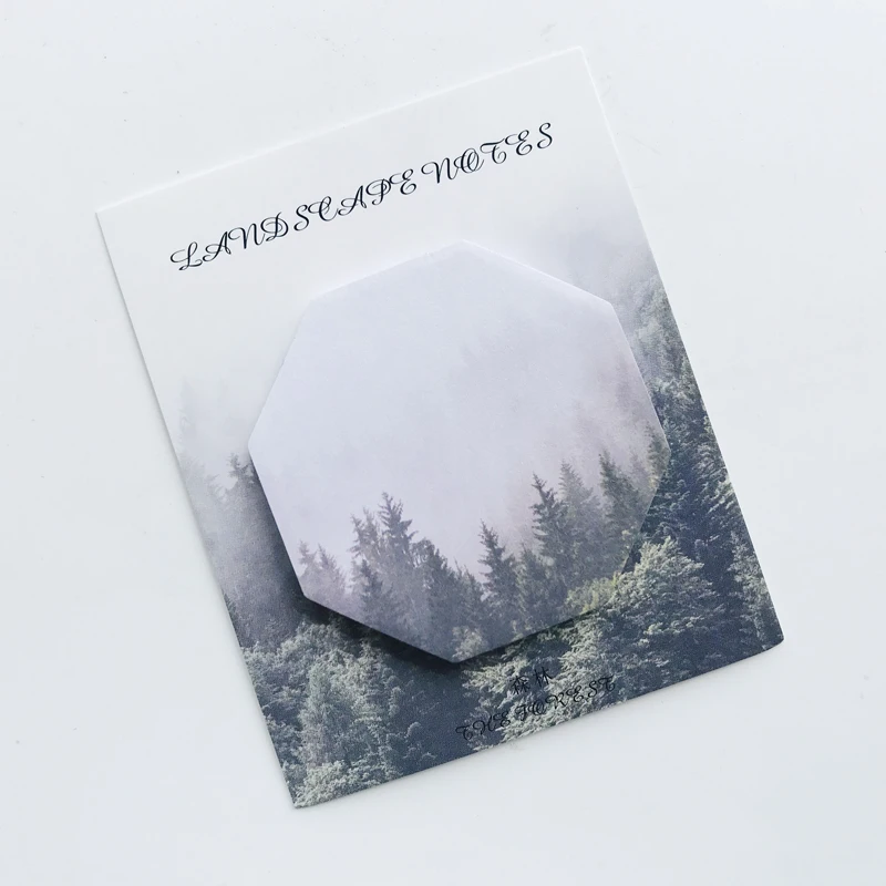 1 х 30 страниц палочки для заметок с изображением свежего кактуса леса моря заката