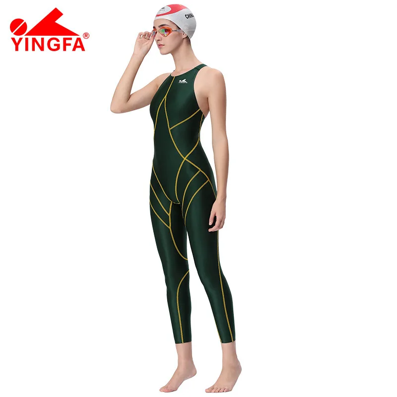 Yingfa FINA одобренный Профессиональный купальный тренировочный костюм для женщин