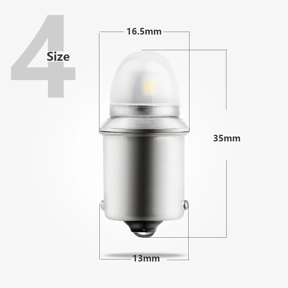 10 шт./лот 5SMD 3030 S25 1156 BA15S P21W BAU15S PY21W 1157 BAY15D DC 12V белые светодиодные лампы Задний