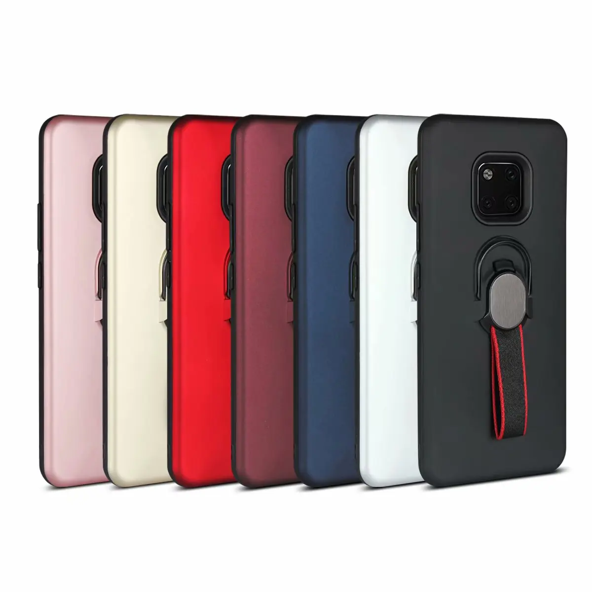 Жесткий чехол для huawei mate 20 Pro из поликарбоната+ ТПУ с магнитным кольцом-подставкой, защитный чехол на заднюю панель для huawei mate 20 lite mate 20 shell