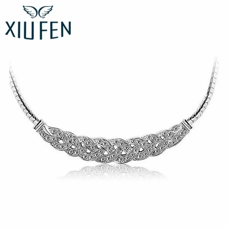 Sangdo Для женщин Jewelry Шарм Кристалл колье модные короткие цепи Цепочки и