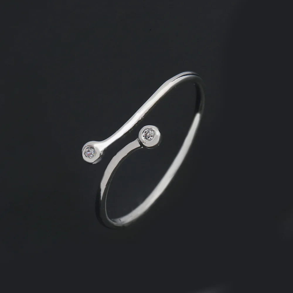 Blucome Двойные Круглые Круги Тонкие Кольца Для Женщины Мужчина Позолоченный CZ