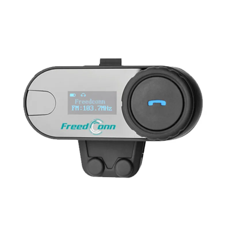Гарнитура FreedConn для мотоциклетного шлема обновленная версия Bluetooth с ЖК-экраном и