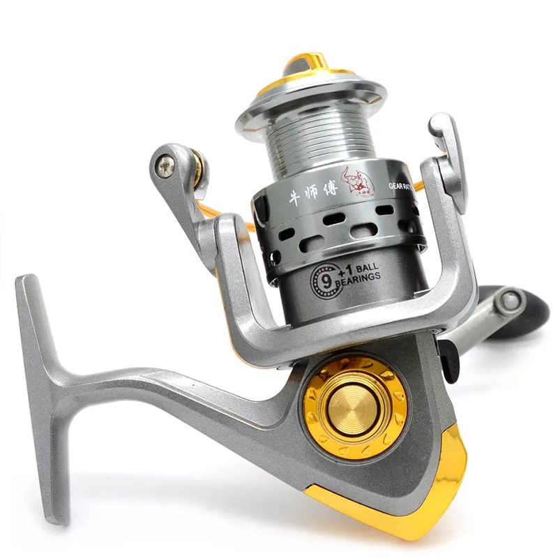 

Gold color high end fishing spinning reel for saltwater sea fishing 6000