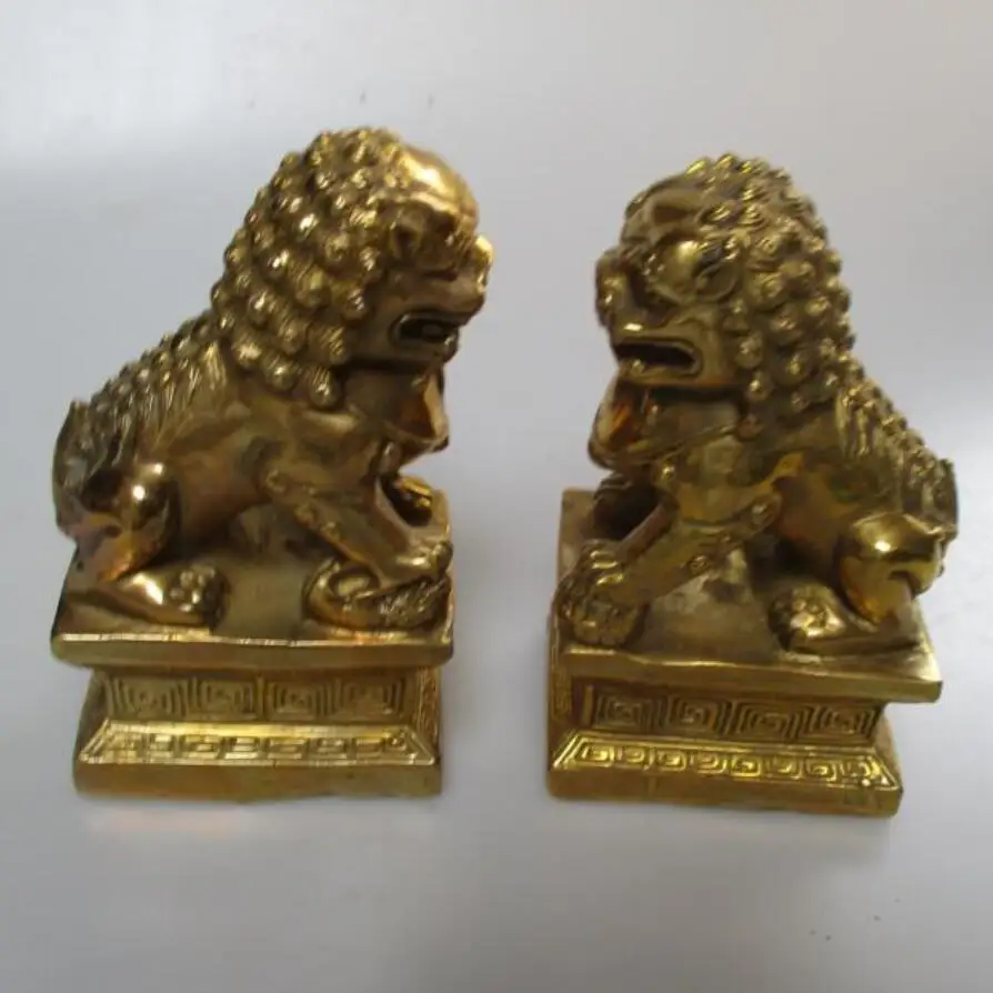 Свадебные украшения/художественная Коллекция 1 пара китайских латунных резных