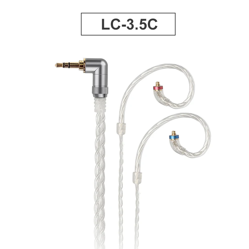 FIIO LC-2.5C LC-3.5C LC-4.4C Стандартный MMCX 3,5/2,5/4,4 мм ручной сбалансированный Наушники Замена кабеля для Shure/уп/FIIO/JVC - Цвет: LC-3.5C