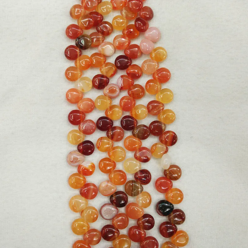 

Wholesale 65pcs/lot 10X12mm fashion high quality natural red onyx drop teardrop spacer beads for jewelry making free shipping