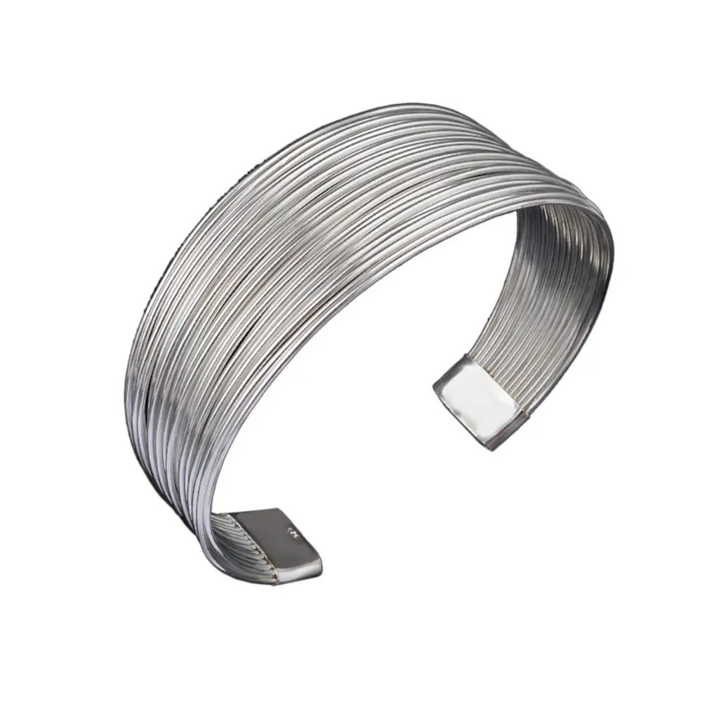 Популярные ювелирные изделия сетчатые манжеты браслеты с открытым концом