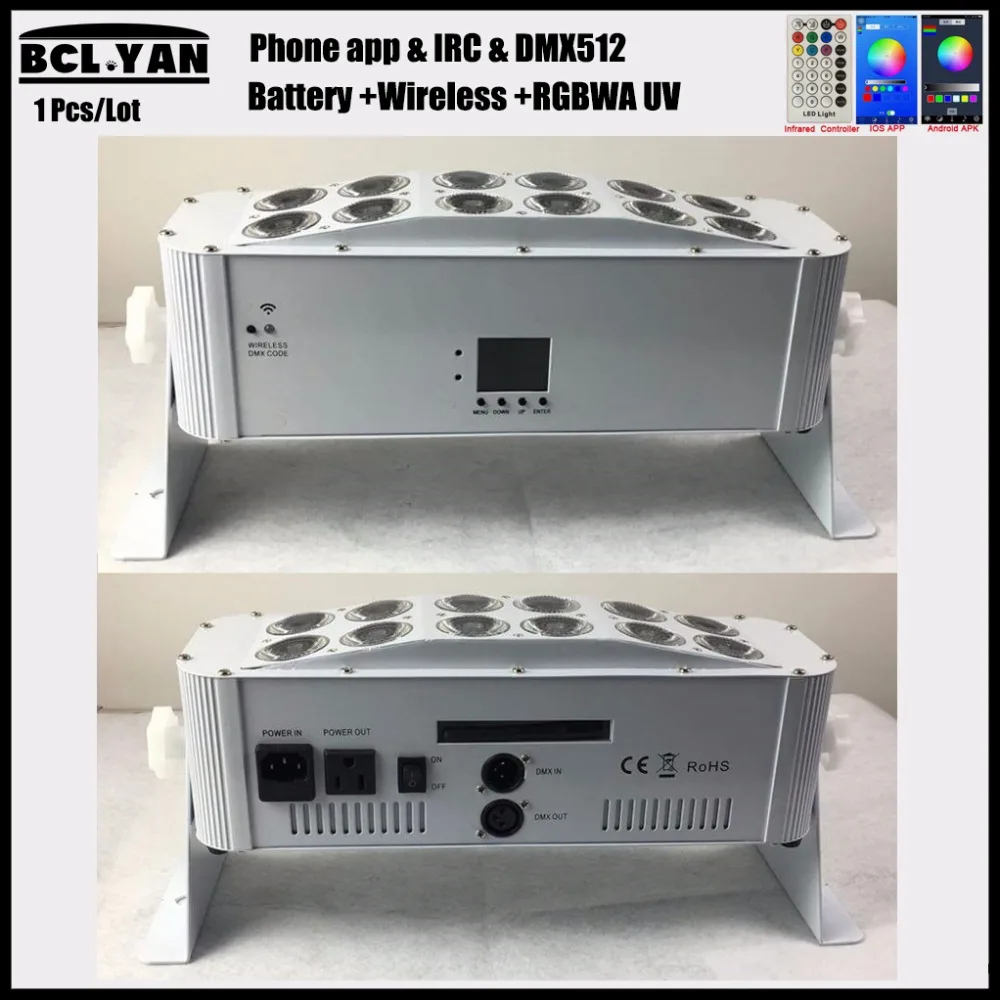 Новый Яркий беспроводной УФ светильник RGBWA 12x18 Вт светодиодный настенный DMX Wifi для