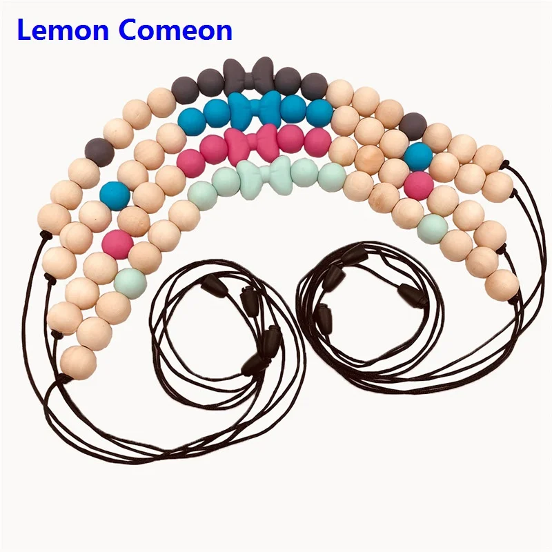 Lemon Comeon, 10 шт., 15 мм, круглые силиконовые бусины для прорезывания зубов, для ожерелья, Жевательная соска, цепочка, клипсы, бусины, мягкая текстура, силикон, уход за ребенком