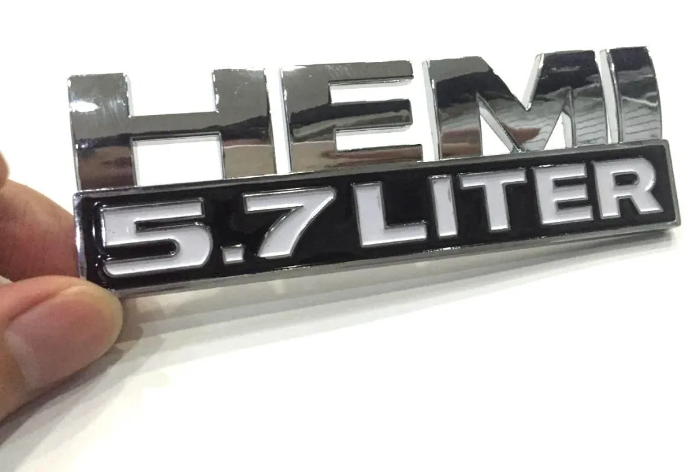 

100PCS/LOT ABS 5.7LITER EMBLEM BADGE