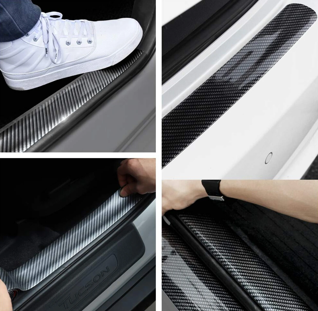 Защитная полоса для бампера из углеродного волокна протектор порога q50 infiniti ford kuga