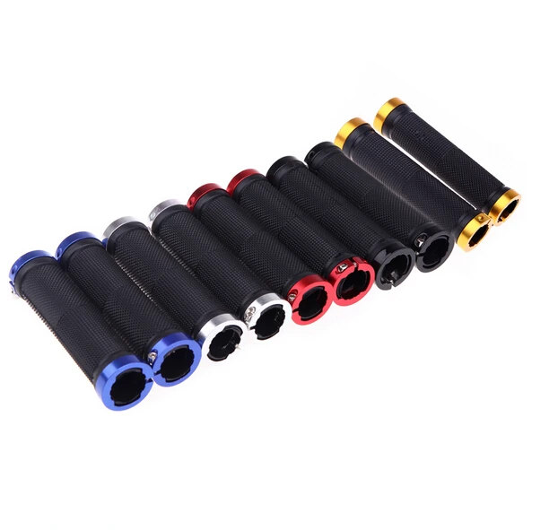 1 пара велосипедных рулевых наконечников Запираемые резиновые горные велосипеды