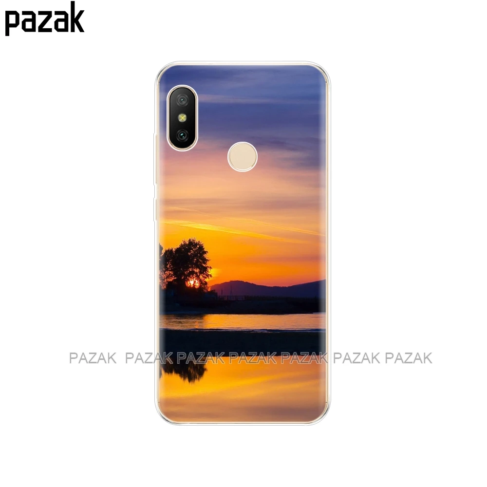 Силиконовый чехол для Xiaomi mi A2 LITE, чехол s, полная защита, мягкая задняя крышка из ТПУ для Xio mi A2 LITE, бампер, чехол, Новинка - Цвет: 34288