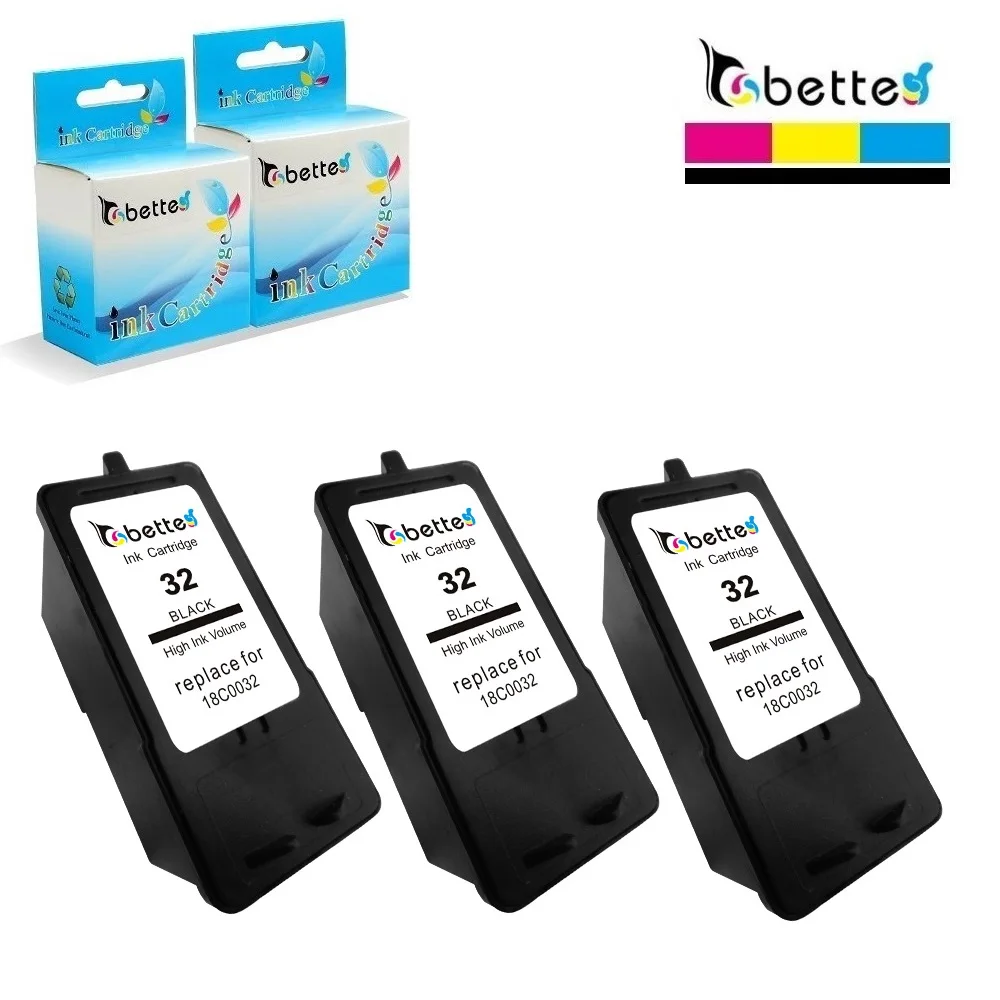 3PK чернильный картридж для принтера Lexmark 32 18C0032 X5400 X5410 X5450 X5470 X7300 X7350 X8310 X8350 Z800 Z805 Z810