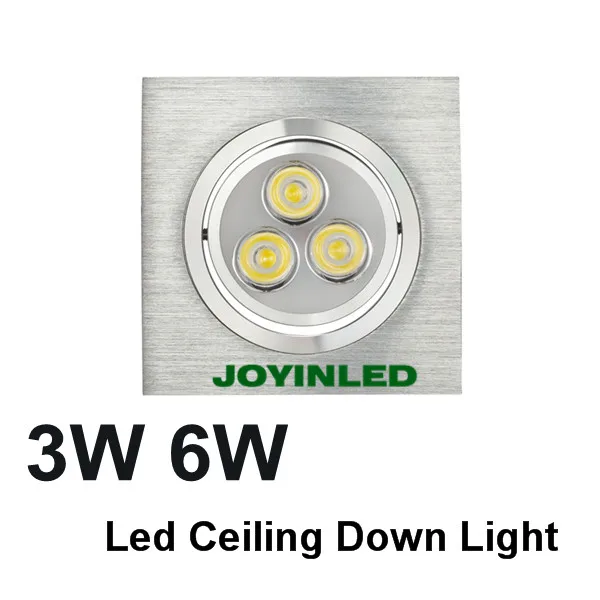 Встраиваемый светодиодный потолочный светильник с регулируемой яркостью 3 Вт 6