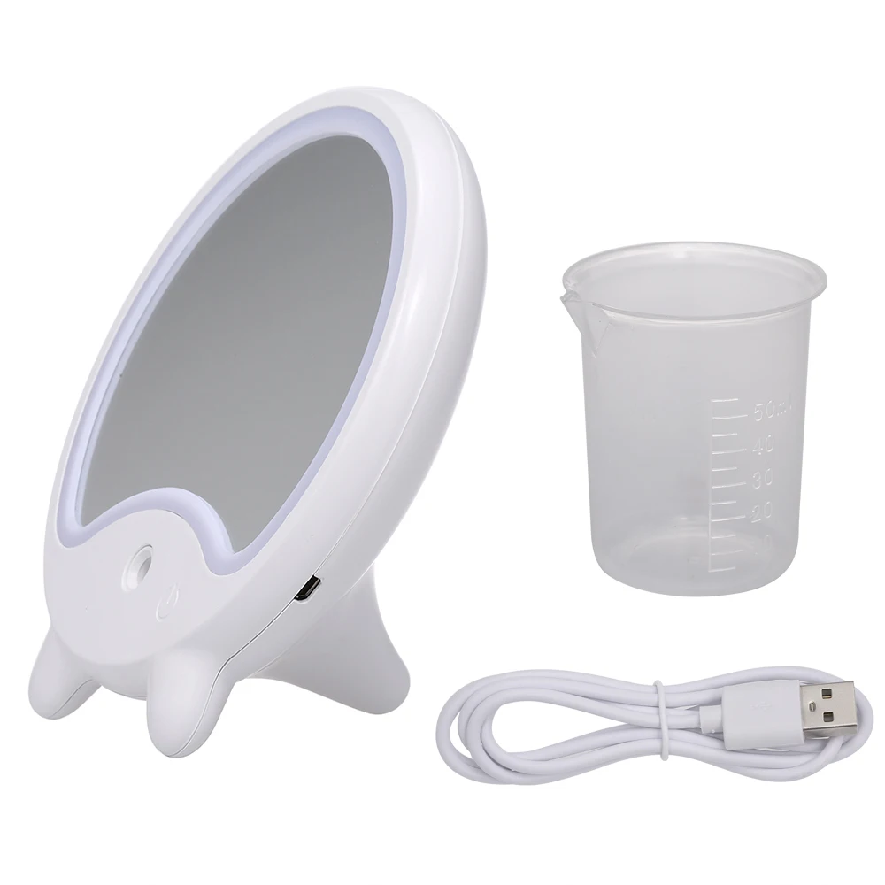 Зеркало для макияжа 2 в 1 со светодиодсветильник кой и увлажнителем|Зеркала