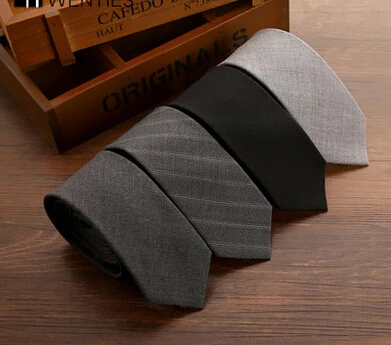

Wool Narrow Ties Luxury Narrow 5.5cm Leisure Business Men Black Grey England Ties for Men Formal Dress Slim Tie Gifts for Men