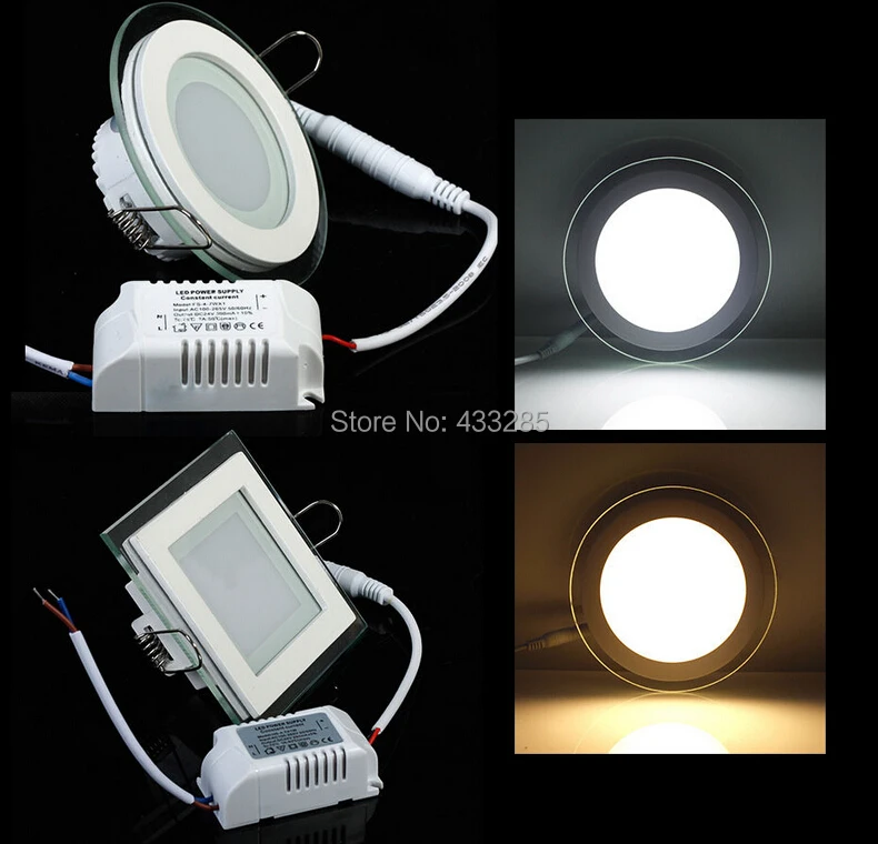 Бесплатная доставка 9 Вт/15 Вт/18 Вт очки квадртная лампа регулируемая яркость