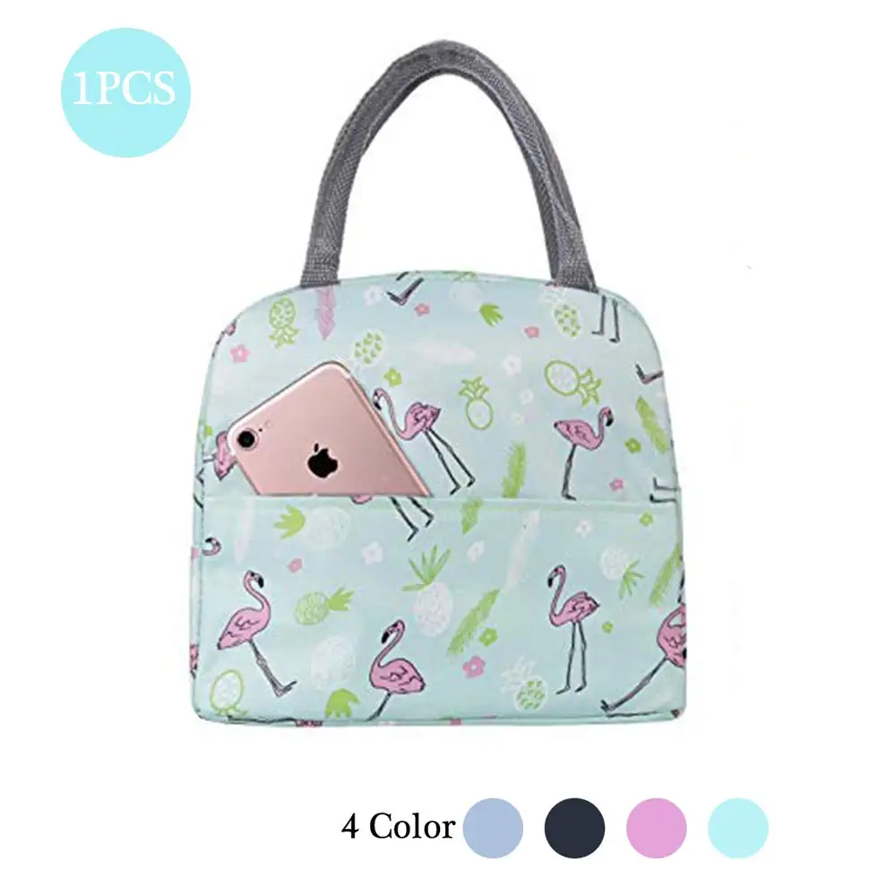 New Baby Food Milk Bottle Storage Insulation Bags Waterproof Oxford Flamingo Bag Lunch Bag Infant Kids Food Warmer Thermal Bag