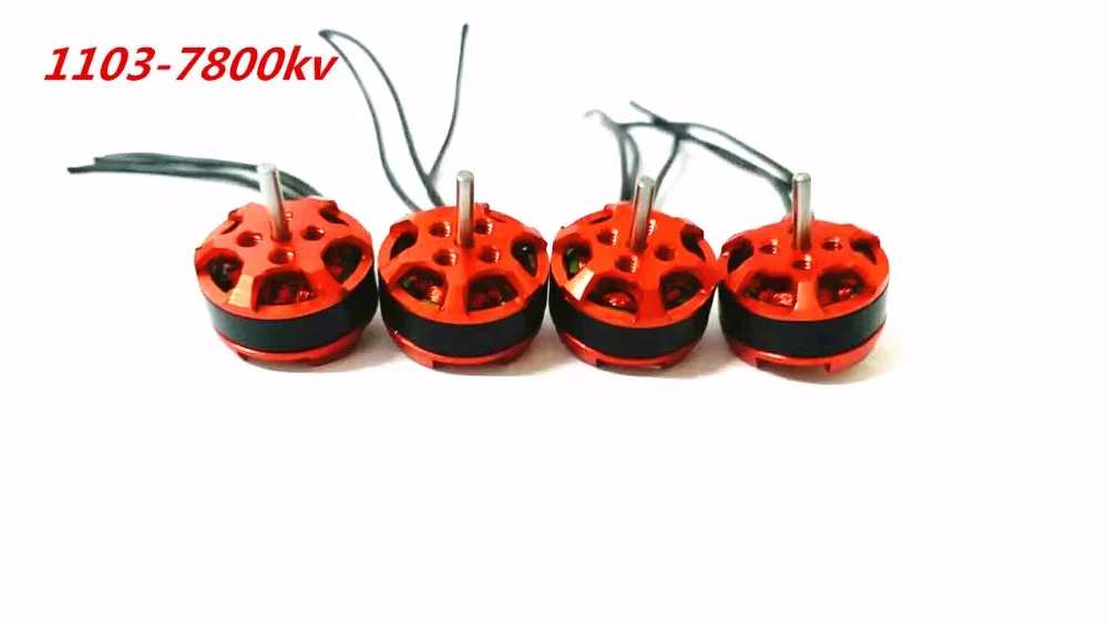 Высокое качество 4 шт./лот 1103 7800kv мини Бесщеточный мотор для RC 80 мм 90 100 120 Мини