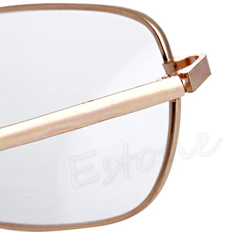 1pc Metal Full Frame Anti-fatigue Hard Resin Lens Reading Glasses+1.00~+4.00