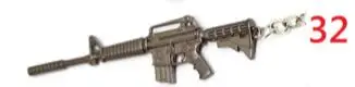 32 HSIC PUBG оружие Kar98K AKM Модель брелок АК 47 игрушки брелоки в виде оружия llaveros chaviro sleutelhanger брелок держатель Drosphipping - Цвет: 32