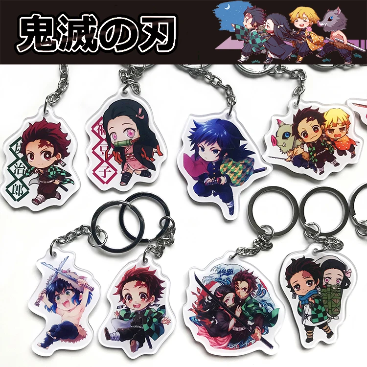 Аниме Demon Slayer: Kimetsu no Yaiba Agatsuma Zenitsu фигурка Косплей акриловый брелок сумка кулон