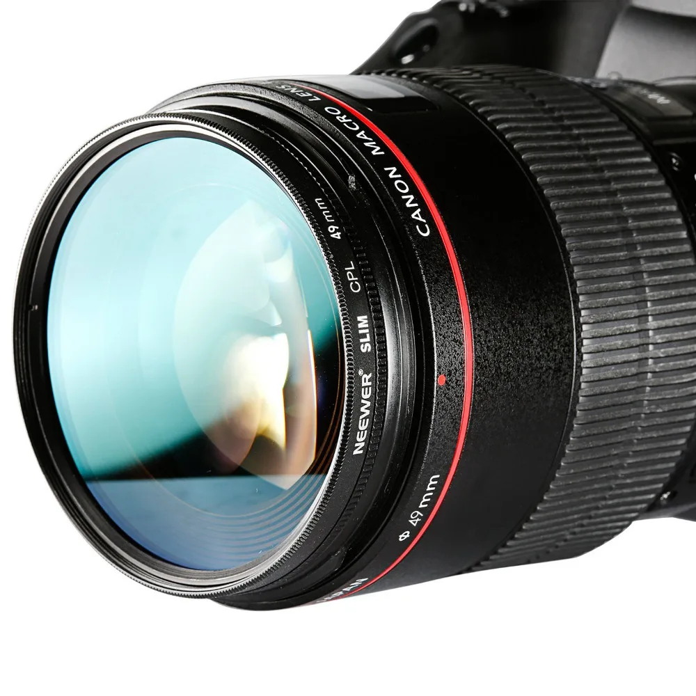 Neewer 49 мм ультра тонкий фильтр CPL круговой поляризатор объектива для SONY Alpha A3000 DSLR +