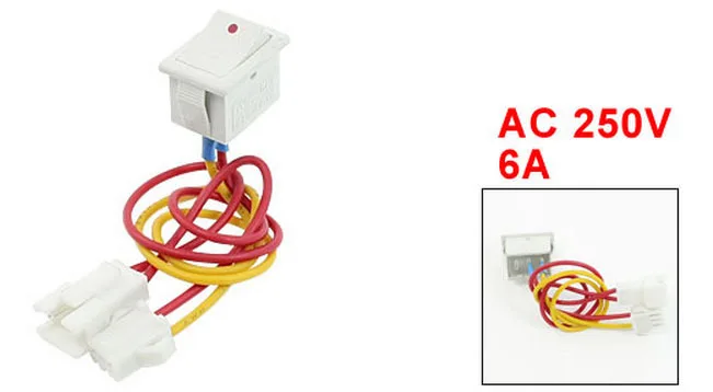 AC 6A/250В SPST вкл/выкл Панель Крепление лодки кулисный переключатель для газового