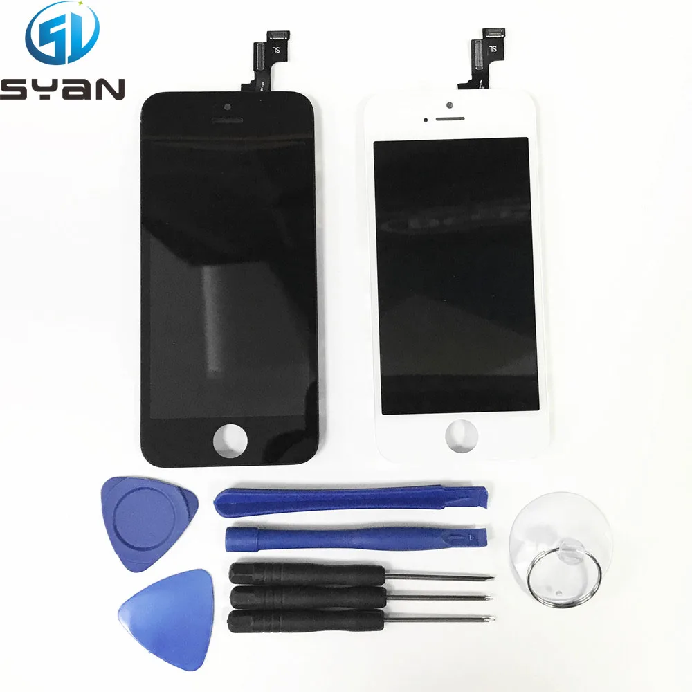 

ЖК-экран в сборе для iphone 5 5s 6 6 plus дисплей часть стеклянная Сенсорная панель дигитайзер в сборе