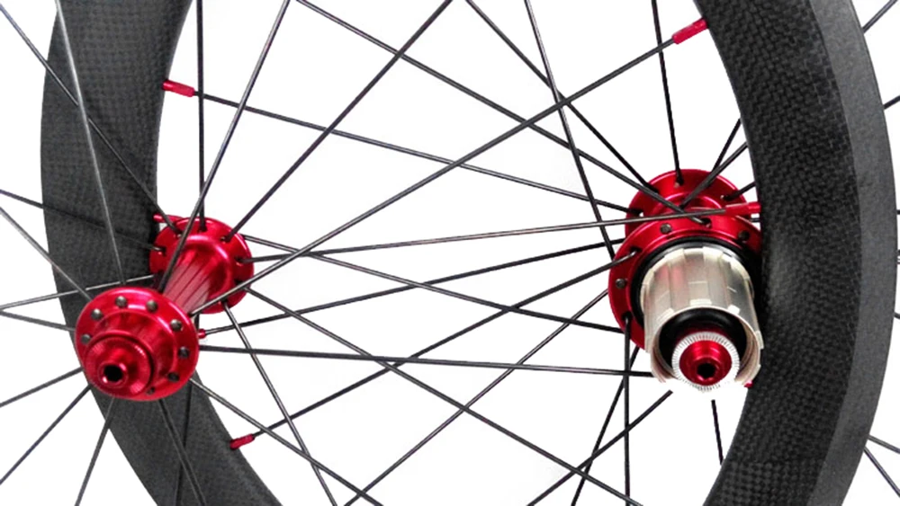 406 мм/20 дюймов углеродный шоссейный велосипед Minivelo Wheelset 38 мм обод клинкера 23