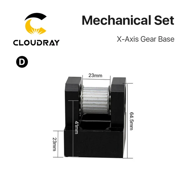 Cloudray LC зубчатая база набор машина механические части для лазерной гравировки резки - Цвет: D X-Axis Gear Base