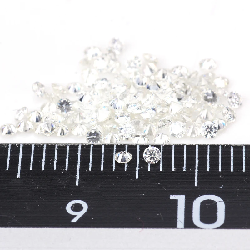 

20pcs/pack Test positive GH color 1.5mm round shape brilliant cut moissanites loose gemstone beads for jewelry making