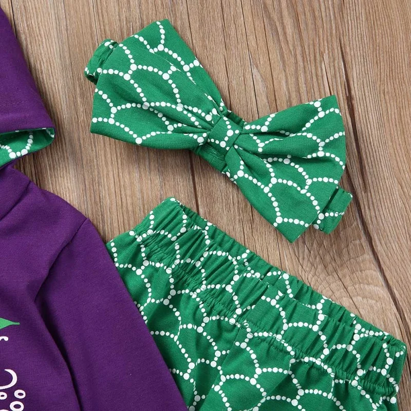 Beauty Boutique Toddler Kids Girls Mermaid Baby Girl Clothes Sets Hoodie Tops Pants Outfits 3Pcs | Детская одежда и обувь