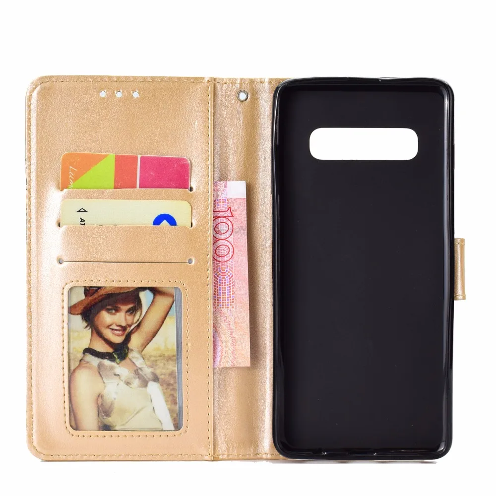 20 шт./лот 3 карты кошелек кожаный чехол для samsung galaxy S6 S7 edge S8 S9 plus S10 lite S20 ultra|case for