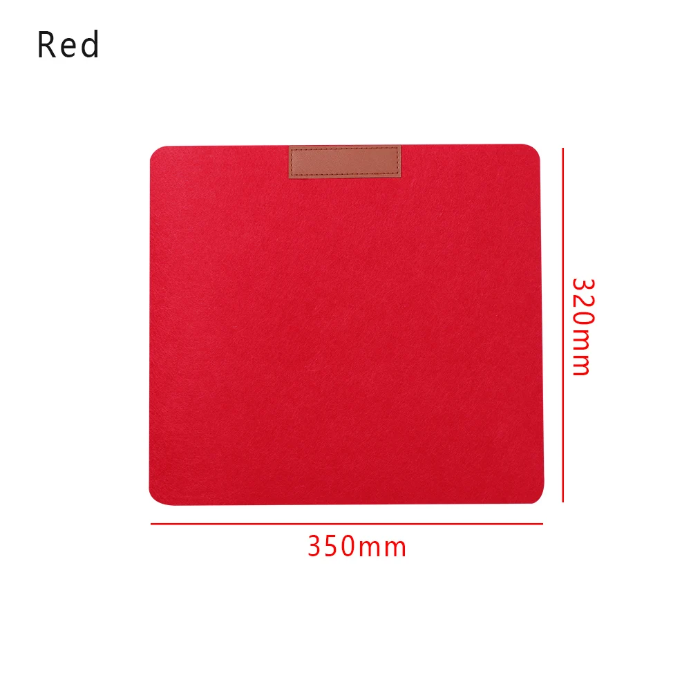 350 X 320 mm red 1 шт. большой Офисный Компьютерный стол коврик современный стол клавиатура Коврик для мыши шерстяная войлочная подушка для ноутбука геймерский коврик для мыши коврик офисные принадлежности - Цвет: 350 X 320 mm red