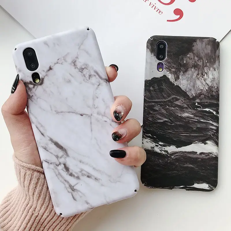 Чехол mi 9 для Xiaomi Redmi Note 7 Pro винтажный мраморный Жесткий etui mi9 чехол телефона -