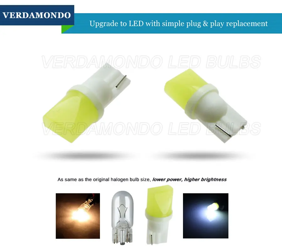 T10 3D LED W5W светильник свет s автомобильный боковой индикатор направления номерной