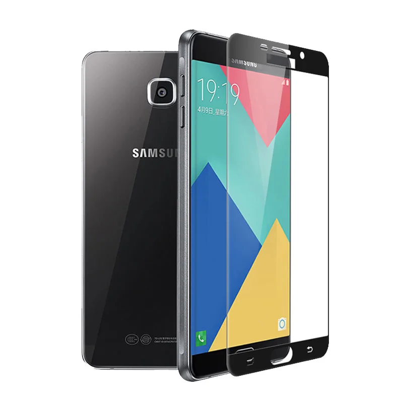 3D полноэкранное закаленное стекло для samsung A3 A5 A7, Защитная пленка для экрана A3 A310 A5 A510 A7 A710, золотое, черное