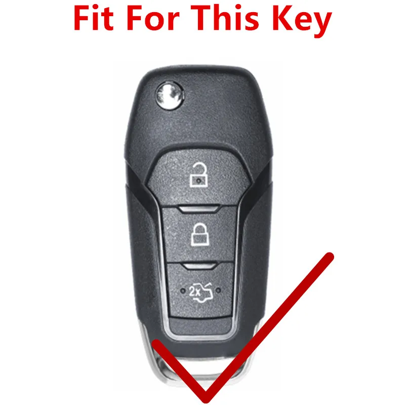 Флип чехол FLYBETTER из натуральной кожи с 3 кнопками для Ford Fusion/Fiesta/Escort/Mondeo/Everest