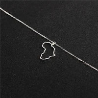 10 hollow africa map necklace egypt south kenya nigeria map africa pendant necklace hometown lucky clavicle necklace jewelry