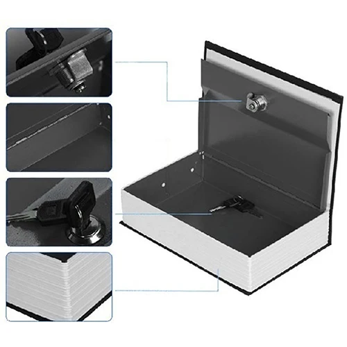 Охранных словарь Книга Cash ювелирные ценности безопасного хранения key lock box | Дом и