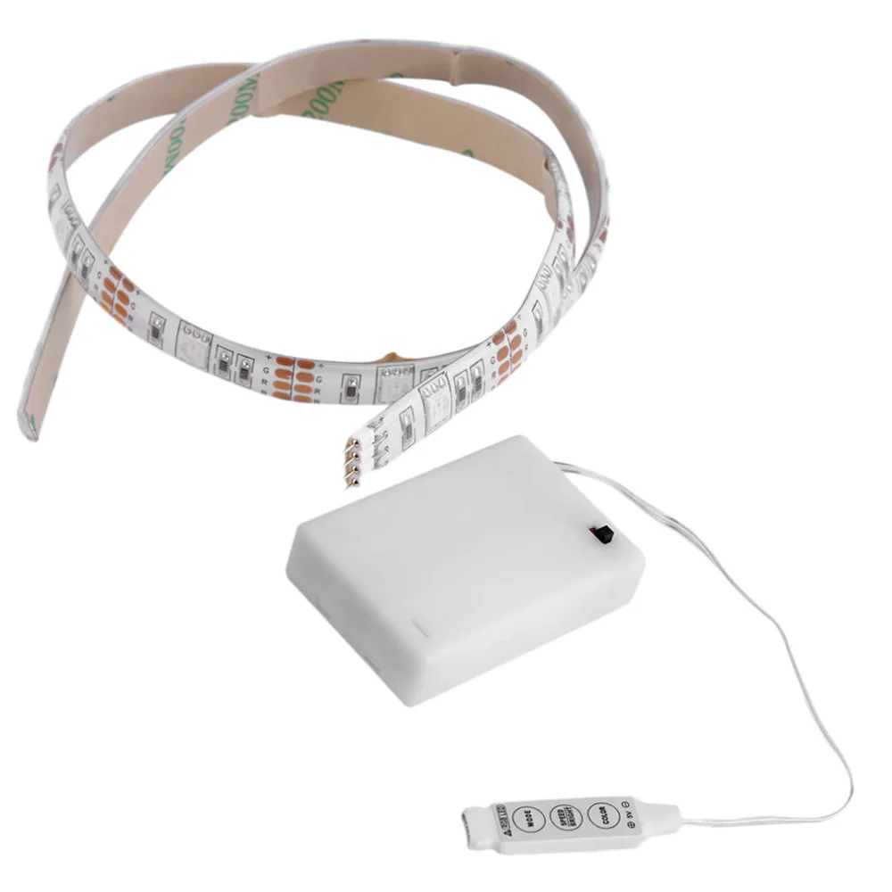 Светодиодные ленты 4 5 В Батарея Powered свет IP65 Водонепроницаемый 3528 5050 SMD 2 м 1
