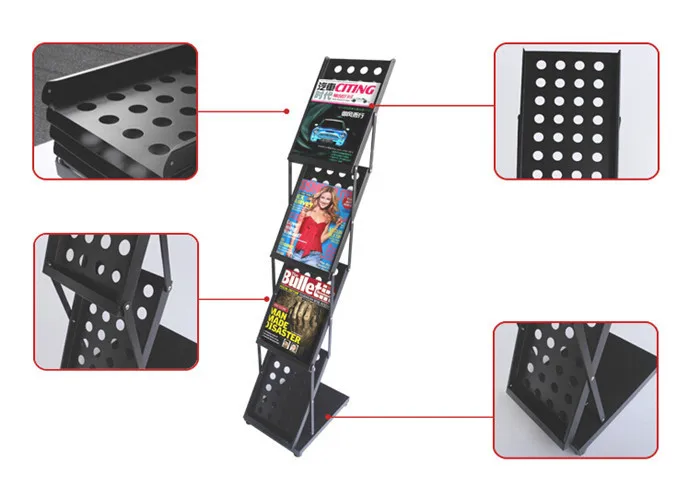 Металлическая выпекающая отделка журнал каталог складной держатель стенд в