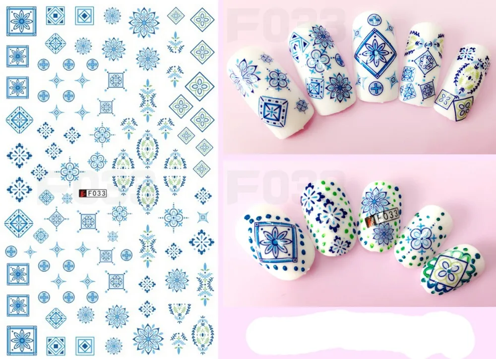 1 шт. супертонкие 3D Наклейки для ногтей nail sticker tips nail artnail art