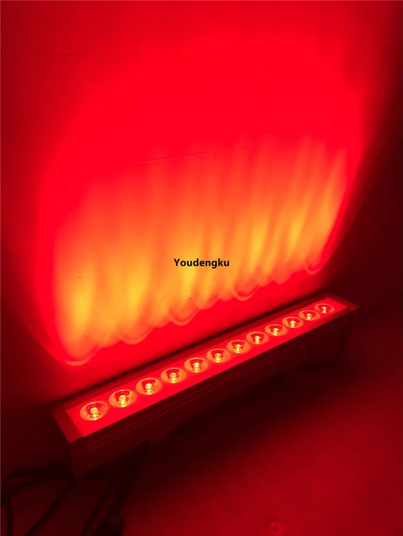 16 шт. водонепроницаемый 12x3 Вт rgb 3в1 36 dmx LED Луч настенный светильник открытый