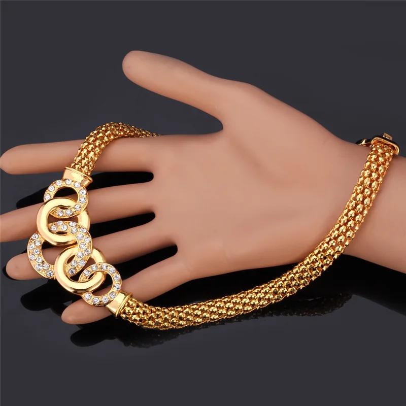 Ожерелье-чокер женское золотое ювелирное изделие Трендовое модное мужское