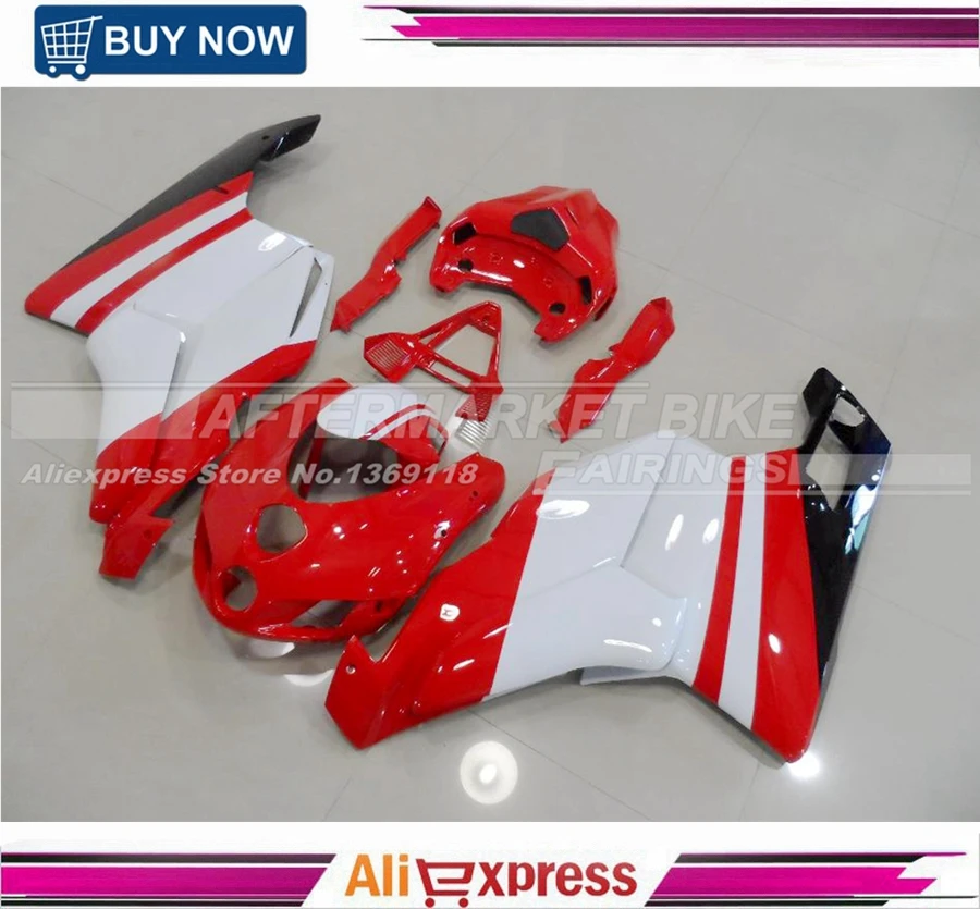 

Red And White 2005 2006 749 999 For Ducati Fairing Bodywork With Free Shipping UV Painting Cowling